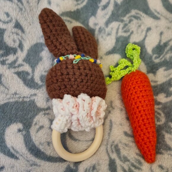 Baby's First Chocolate Bunny (Rattle and Teether) - Picture 2 of 2